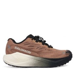 Buty do biegania Salomon. Brązowe buty sportowe męskie Salomon, bez zapięcia, do biegania. Za 599.99 zł.