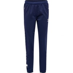 Damskie spodnie dresowe bawełniane Hummel Move Grid. Niebieskie spodnie dresowe damskie Hummel, xs, bez wzorów, z bawełny. Za 178.85 zł.