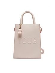 TOUS Torebka Brenda 2002105915 Różowy. Czerwone torebki do ręki damskie tous, bez wzorów, ze skóry, bez dodatków. Za 549.99 zł.