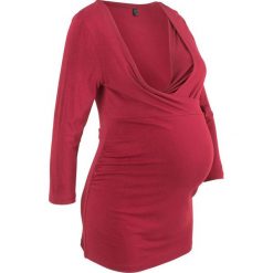 Shirt ciążowy i do karmienia, rękawy 3/4 bonprix pomarańczowo-czerwony. Bluzki damskie bonprix. Za 37.99 zł.