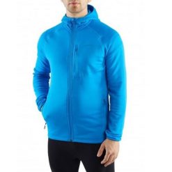 Bluza trekkingowa techniczna męska Viking Jukon Hoodie z kapturem na zamek. Niebieskie bluzy męskie Viking, m, bez wzorów, z kapturem. Za 289.00 zł.