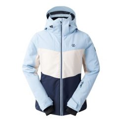 Wodoodporna Kurtka Narciarska Iced Dla Kobiet. Niebieskie kurtki damskie Dare 2b, na zimę, bez wzorów, bez kaptura, narciarskie. Za 228.99 zł.