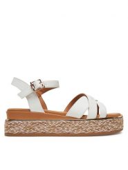 Tommy Hilfiger Espadryle T3A2-33790-0371 S Biały. Białe sandały damskie Tommy Hilfiger, bez wzorów, ze skóry, bez obcasa, bez zapięcia. Za 249.99 zł.