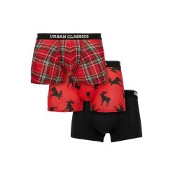 Bokserki Urban Classics (x3). Czarne bokserki męskie Urban Classics, m, z aplikacjami, z bawełny. Za 87.45 zł.