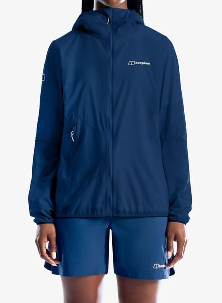 Kurtka przeciwwiatrowa damska Berghaus Pendower Wind Jkt Af. Niebieskie kurtki damskie Berghaus, m, bez wzorów, z materiału, bez kaptura. Za 478.49 zł.