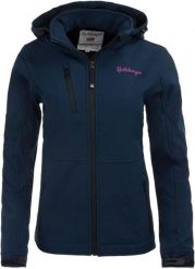 Damska kurtka softshell Spitsbergen Norway 3-warstwowa granatowa. Niebieskie kurtki damskie Erima, m, bez wzorów, z dzianiny, bez kaptura. Za 364.99 zł.