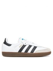 Adidas Sneakersy Samba OG IE3675 Biały. Białe buty sportowe dziewczęce Adidas, bez wzorów, ze skóry, bez zapięcia. Za 399.99 zł.