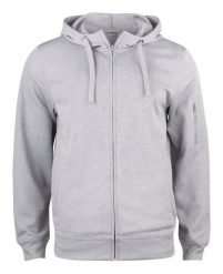 Clique Basic Active Hoody Full Zip – bluza z kapturem szara melanż. Szare bluzy męskie CLIQUE, m, bez wzorów, z poliesteru, z kapturem. Za 203.98 zł.