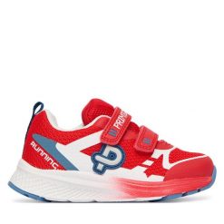 Sneakersy Primigi. Czerwone trampki i tenisówki chłopięce Primigi, bez wzorów, bez zapięcia. Za 169.99 zł.