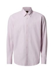 BOSS Orange koszula casual - Ricoplus Mężczyźni Regular Fit Bawełna różowy|biały, L. Białe koszule męskie Boss Orange, l, bez wzorów, z bawełny, casualowe, bez kołnierzyka, bez ramiączek. Za 379.95 zł.