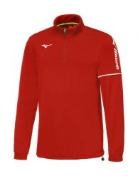 Bluza Mizuno Team sendai. Czerwone bluzy męskie Mizuno, l, bez wzorów, z poliesteru, bez kaptura. Za 195.50 zł.