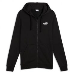 Bluza sportowa męska Puma 68472101. Czarne bluzy męskie Puma, l, bez wzorów, z kapturem, trekkingowe. Za 159.00 zł.