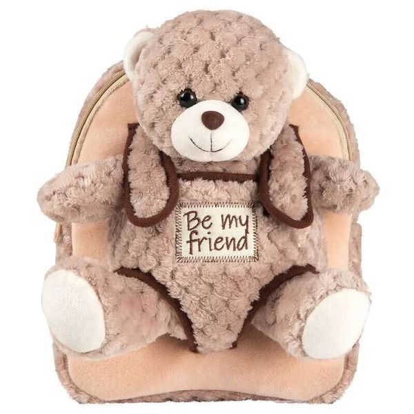 Plecak z pluszową zabawką Educa Borras Milly Bear. Brązowe torby i plecaki dziecięce Perletti, z materiału. Za 164.50 zł.