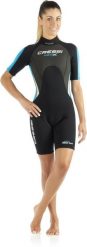Spodenki neoprenowe MED X 2,5 mm - damskie. Czarne szorty sportowe damskie CRESSI, m, bez wzorów, z neoprenu, sportowe, żeglarskie. Za 471.45 zł.