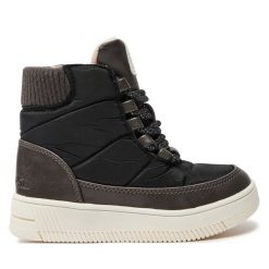 Śniegowce Garvalin. Czarne śniegowce dziewczęce Garvalin, bez zapięcia. Za 219.99 zł.