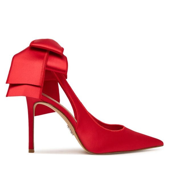 Szpilki Steve Madden. Czerwone szpilki damskie Steve Madden, bez wzorów, bez obcasa, bez zapięcia. Za 559.99 zł.