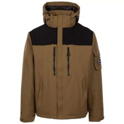 Męska Kurtka Ocieplana Jenkins DLX. Zielone kurtki męskie Trespass, m, bez wzorów, z materiału, z kapturem. Za 534.99 zł.