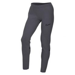 Damskie Spodnie Do Biegania Academy 21 DriFIT. Szare spodnie sportowe damskie Nike, bez wzorów, do biegania. Za 192.99 zł.