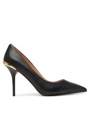LOVE MOSCHINO Szpilki JA10459G1PIA0000 Czarny. Czarne szpilki damskie Love Moschino, bez wzorów, ze skóry, bez obcasa, bez zapięcia. Za 949.99 zł.