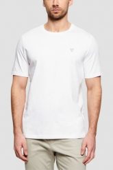 GUESS Biały bawełniany t-shirt męski Patch, Rozmiar M. Białe t-shirty męskie Guess, m, z aplikacjami, z bawełny, klasyczne, bez kołnierzyka. W wyprzedaży za 89.99 zł.