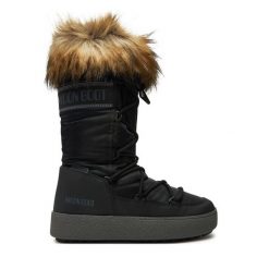 Śniegowce Moon Boot. Czarne śniegowce i trapery damskie Moon Boot. Za 1,099.00 zł.