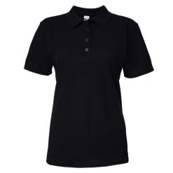 Dwukolorowa Koszulka Polo Z Krótkim Rękawem Softstyle Damska Z Krótkim Rękawem. Czarne koszulki sportowe damskie Gildan, xl, bez wzorów, bez kołnierzyka, bez ramiączek. Za 50.99 zł.