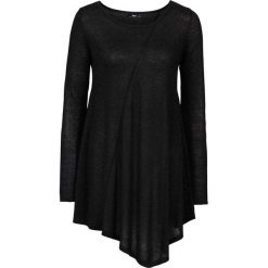Sweter z błyszczącą nitką, długi rękaw bonprix czarny - metaliczny srebrny. Swetry damskie marki bonprix. Za 89.99 zł.