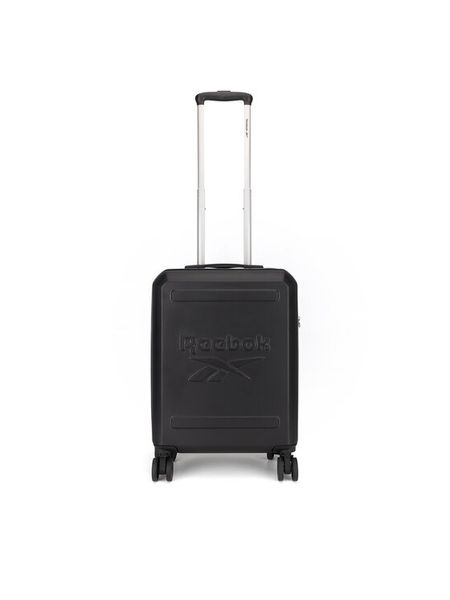 Reebok Walizka kabinowa RBK-WAL-022-CCC-S Czarny. Czarne walizki męskie Reebok, bez wzorów, z tworzywa sztucznego. Za 249.99 zł.
