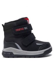 Reima Śniegowce Qing 5400026A Czarny. Czarne buty zimowe chłopięce Reima, bez wzorów, z materiału, bez zapięcia. Za 279.99 zł.