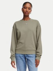 HUGO Bluza Delessa 50534344 Zielony Regular Fit. Zielone bluzy damskie Hugo, xxl, bez wzorów, z bawełny, bez kaptura. Za 399.99 zł.