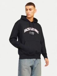 Jack & Jones Bluza Bronx 12262919 Czarny Regular Fit. Czarne bluzy męskie Jack & Jones, m, bez wzorów, z bawełny, bez kaptura. Za 109.99 zł.