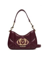 LOVE MOSCHINO Torebka JC4080PP1NLC0552 Bordowy. Czerwone torebki do ręki damskie Love Moschino, bez wzorów, ze skóry, bez dodatków. Za 749.99 zł.