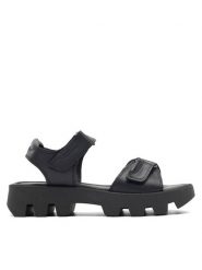 Lasocki Sandały GENUA ARC-HANKA-08 Czarny. Czarne sandały damskie Lasocki, bez wzorów, ze skóry, bez obcasa, na płaskiej podeszwie, bez zapięcia. Za 159.99 zł.