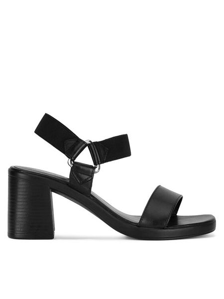 Lasocki Sandały RST-3250-01 Czarny. Czarne sandały damskie Lasocki, bez wzorów, z materiału, bez obcasa, na słupku, bez zapięcia. Za 169.99 zł.