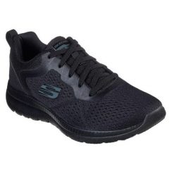 Obuwie Sportowe Damskie Skechers BOUNTIFUL QUICK PA 12607 Czarny. Czarne obuwie sportowe damskie Skechers, bez wzorów, z syntetyku. Za 255.30 zł.