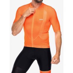 Koszulka kolarska męska POC Pristine Jersey. Czarne buty sportowe męskie POC, z jersey, bez zapięcia, rowerowe. Za 539.99 zł.
