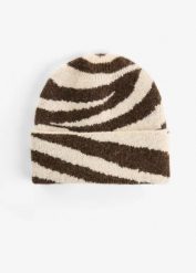 Czapka. Brązowe czapki i kapelusze damskie bonprix, bez wzorów. Za 52.99 zł.
