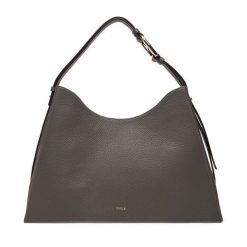 Torebka Furla. Szare torebki do ręki damskie Furla, bez wzorów, klasyczne, bez dodatków. Za 2,019.00 zł.
