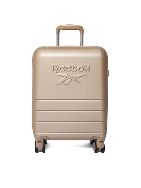 Reebok Walizka kabinowa CEO-RBK-WAL-001-07-CCC-S Beżowy. Brązowe walizki męskie Reebok, bez wzorów, z tworzywa sztucznego. Za 259.99 zł.