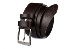 Pasek skórzany BELTIMORE r.100-115 cm E05 brązowy. Brązowe paski damskie bez wzorów. Za 54.99 zł.