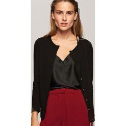 Sweter - Czarny. Kardigany damskie marki Reserved. Za 119.99 zł.