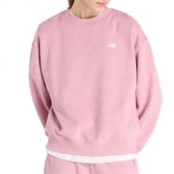 Bluza sportowa damska New Balance WT41508PTF. Czerwone bluzy sportowe damskie New Balance, l, bez wzorów, bez kaptura, trekkingowe. Za 326.00 zł.