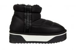 Śniegowce D Franklin Nordic V2 Low Bomb Black 206013, Czarny, Materiał - 36. Czarne śniegowce i trapery damskie D.Franklin, z gumy. W wyprzedaży za 179.10 zł.