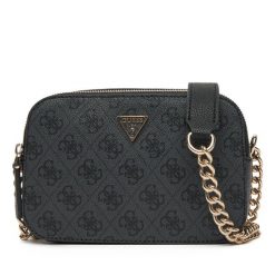 Torebka Guess. Szare torebki do ręki damskie Guess, z aplikacjami, wizytowe, bez dodatków. Za 379.99 zł.