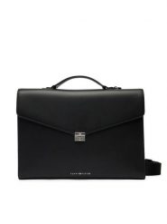 Tommy Hilfiger Aktówka Th Business Leather Computer Bag AM0AM14163 Czarny. Czarne torby na laptopa męskie Tommy Hilfiger, bez wzorów, ze skóry. Za 1,299.00 zł.