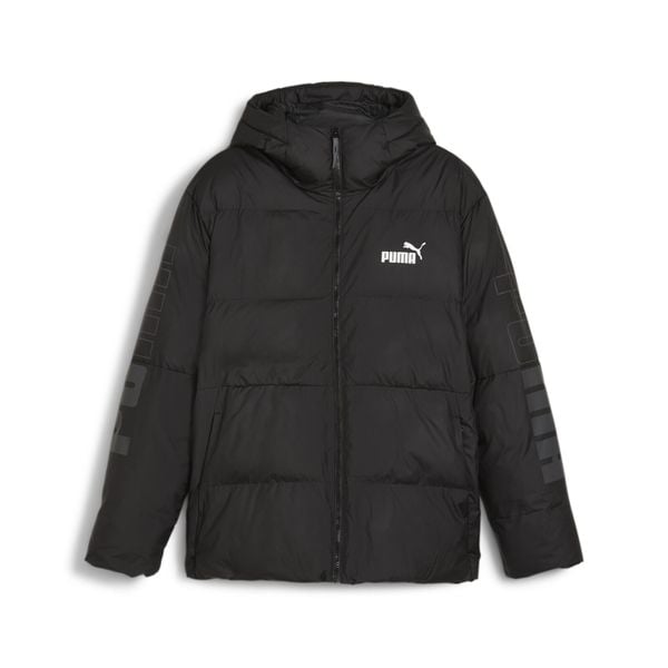 Kurtka Puma Power, Mężczyźni. Czarne kurtki męskie Puma, m, bez wzorów, z materiału, z kapturem. Za 557.00 zł.