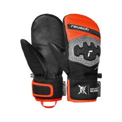 Rękawice dziecięce Reusch Worldcup Warrior Prime R-TEX® XT Junior Mitten. Szare rękawiczki dziecięce Reusch, bez wzorów. Za 329.90 zł.