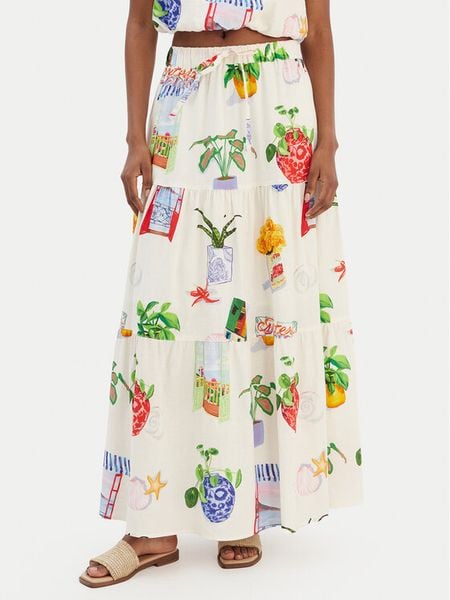 Seafolly Spódnica maxi La Boca 55650-SK Écru Regular Fit. Białe spódnice damskie Seafolly, s, bez wzorów, z bawełny, maxi. Za 548.99 zł.
