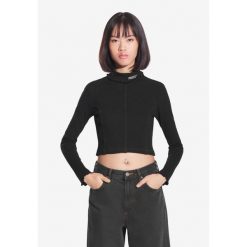 Koszulka sportowa damska Prosto Turtleneck Ribbed z długim rękawem. Czarne koszulki sportowe damskie Prosto., bez wzorów, bez kołnierzyka, bez ramiączek. W wyprzedaży za 189.99 zł.