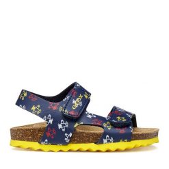 Sandały Geox. Niebieskie sandały chłopięce Geox, bez zapięcia. Za 199.99 zł.